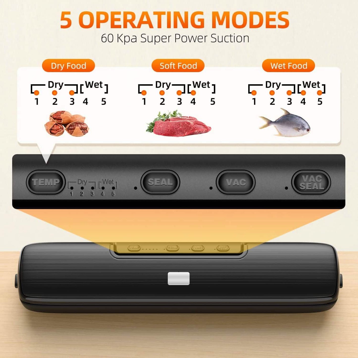 Food Vacuum Sealer Automatic Air Sealing System DailySale