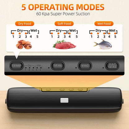 Food Vacuum Sealer Automatic Air Sealing System DailySale
