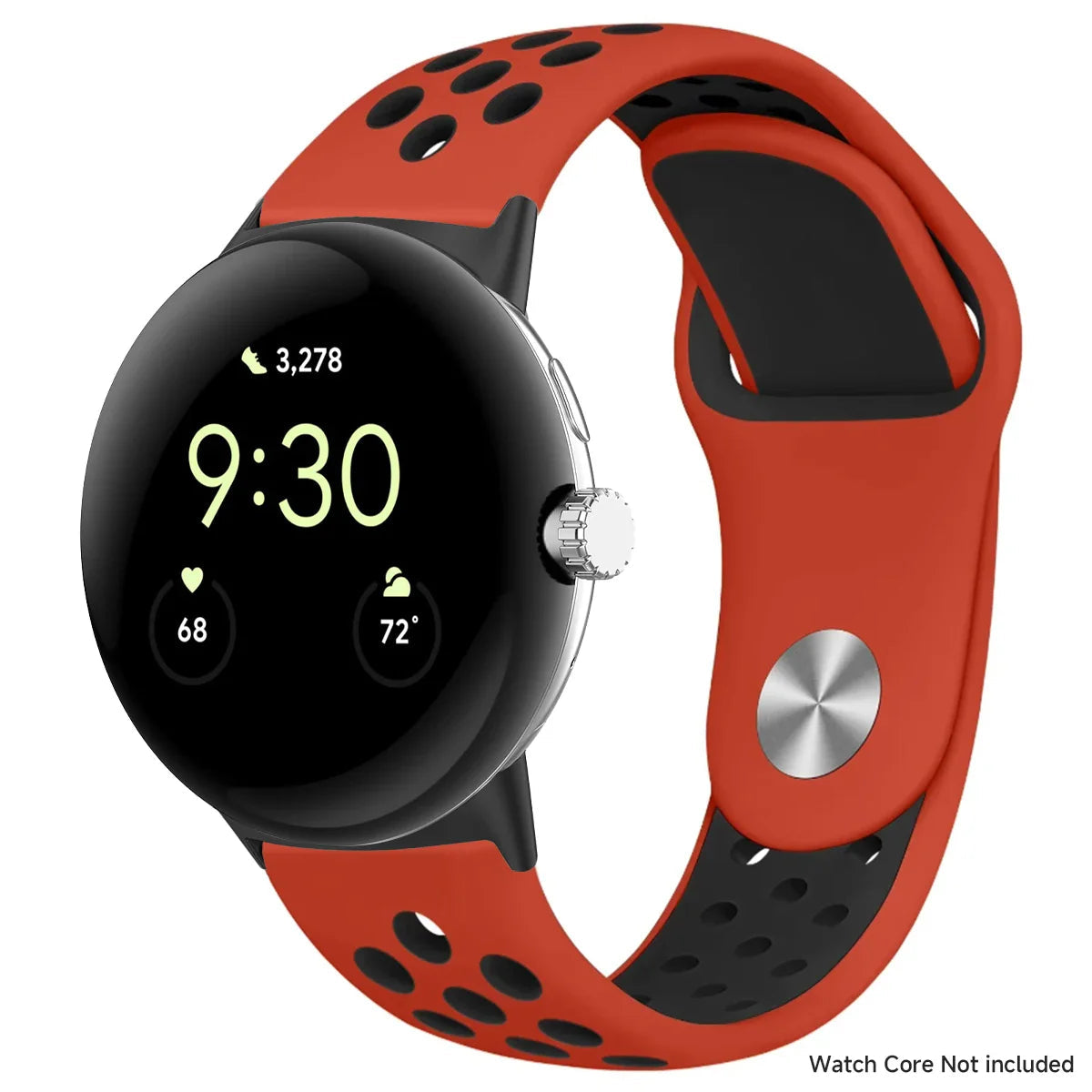 For Google Pixel 1-4 41/45mm Silicone Band - Breathable BandsCo Straps
