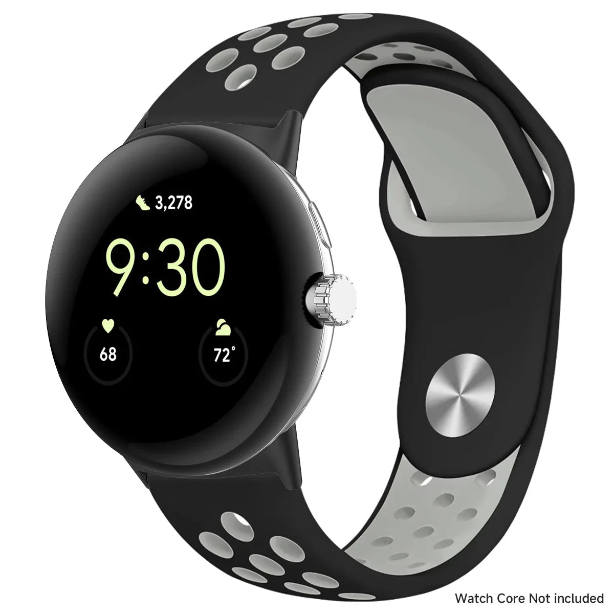For Google Pixel 1-4 41/45mm Silicone Band - Breathable BandsCo Straps