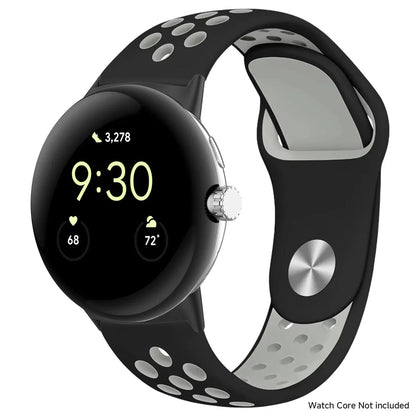 For Google Pixel 1-4 41/45mm Silicone Band - Breathable BandsCo Straps