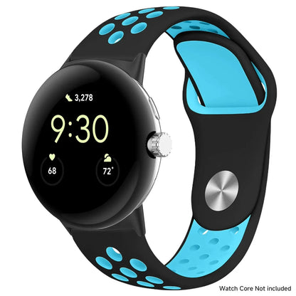 For Google Pixel 1-4 41/45mm Silicone Band - Breathable BandsCo Straps