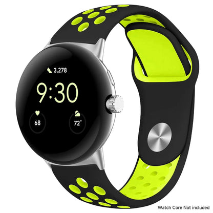 For Google Pixel 1-4 41/45mm Silicone Band - Breathable BandsCo Straps