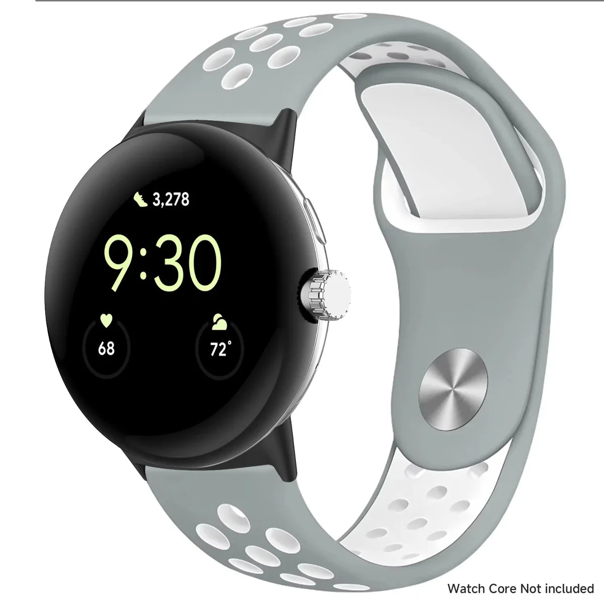 For Google Pixel 1-4 41/45mm Silicone Band - Breathable BandsCo Straps