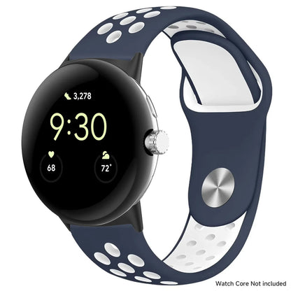 For Google Pixel 1-4 41/45mm Silicone Band - Breathable BandsCo Straps