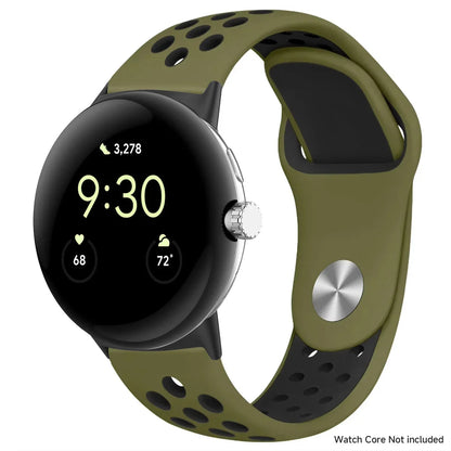 For Google Pixel 1-4 41/45mm Silicone Band - Breathable BandsCo Straps