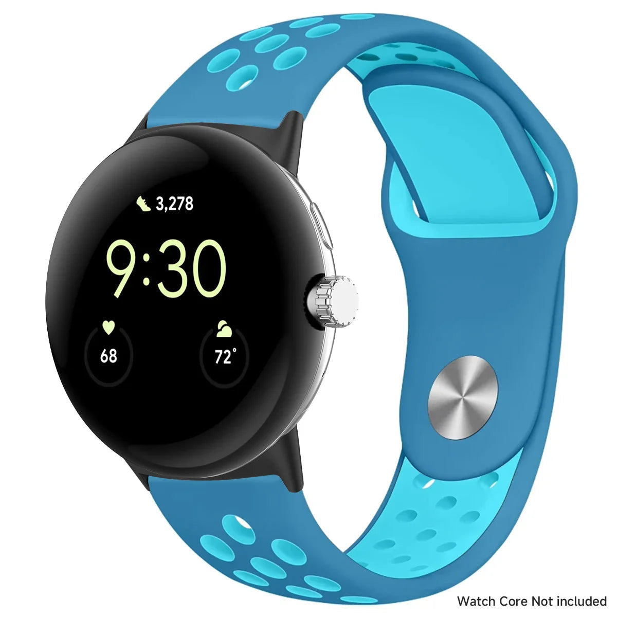 For Google Pixel 1-4 41/45mm Silicone Band - Breathable BandsCo Straps
