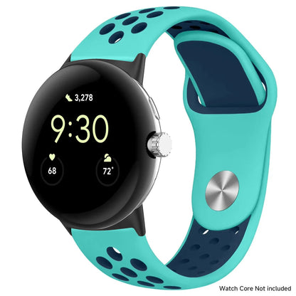 For Google Pixel 1-4 41/45mm Silicone Band - Breathable BandsCo Straps