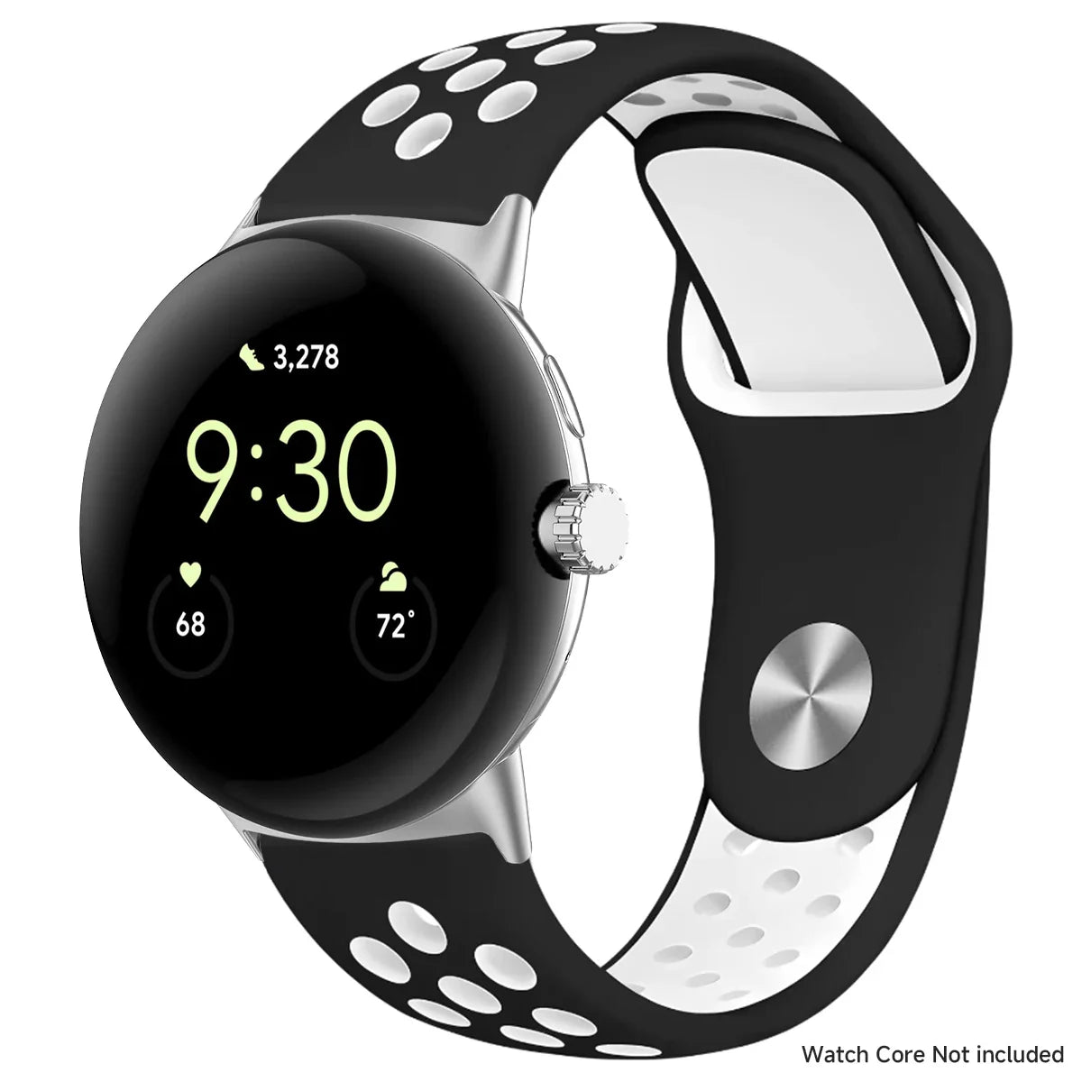 For Google Pixel 1-4 41/45mm Silicone Band - Breathable BandsCo Straps