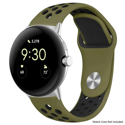 For Google Pixel 1-4 41/45mm Silicone Band - Breathable BandsCo Straps