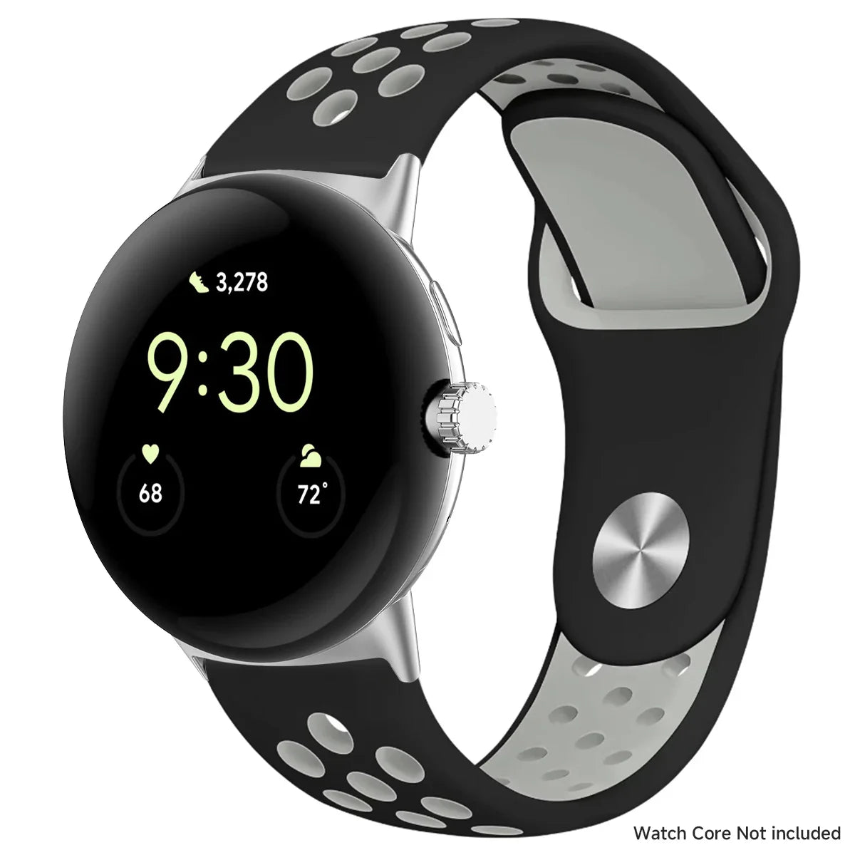 For Google Pixel 1-4 41/45mm Silicone Band - Breathable BandsCo Straps