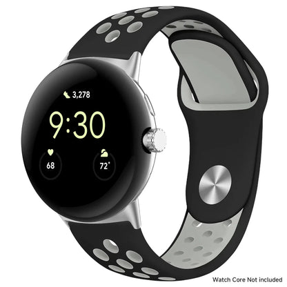For Google Pixel 1-4 41/45mm Silicone Band - Breathable BandsCo Straps