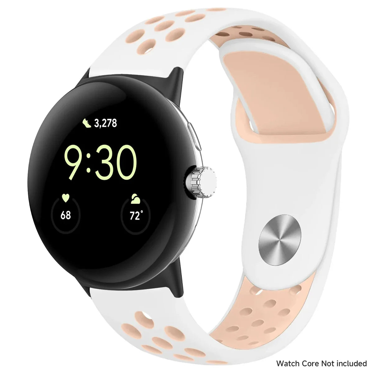 For Google Pixel 1-4 41/45mm Silicone Band - Breathable BandsCo Straps