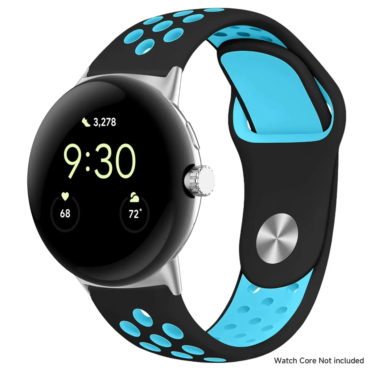 For Google Pixel 1-4 41/45mm Silicone Band - Breathable BandsCo Straps