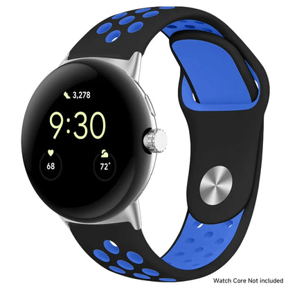 For Google Pixel 1-4 41/45mm Silicone Band - Breathable BandsCo Straps
