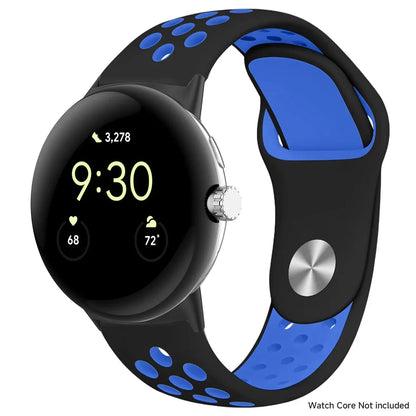 For Google Pixel 1-4 41/45mm Silicone Band - Breathable BandsCo Straps