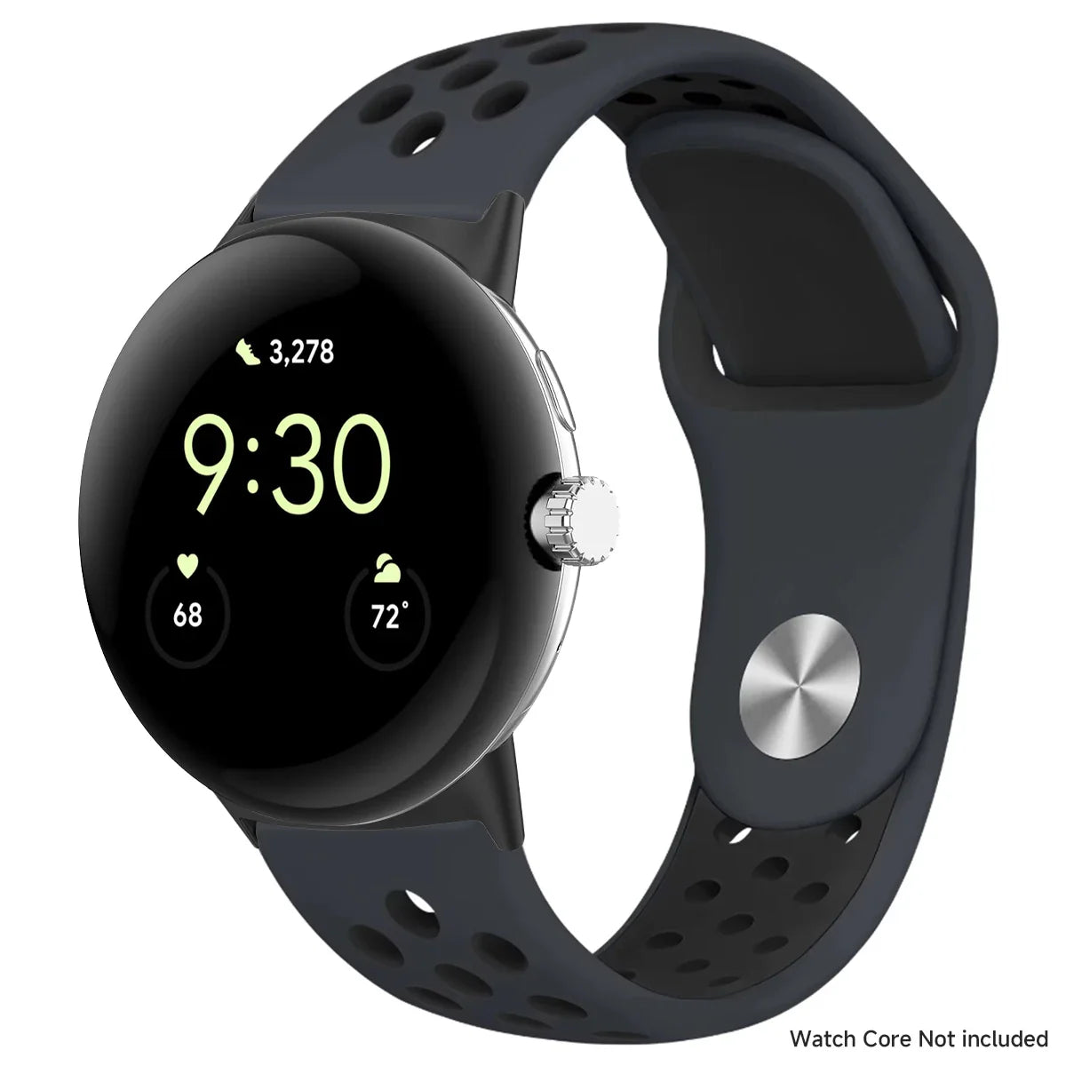 For Google Pixel 1-4 41/45mm Silicone Band - Breathable BandsCo Straps