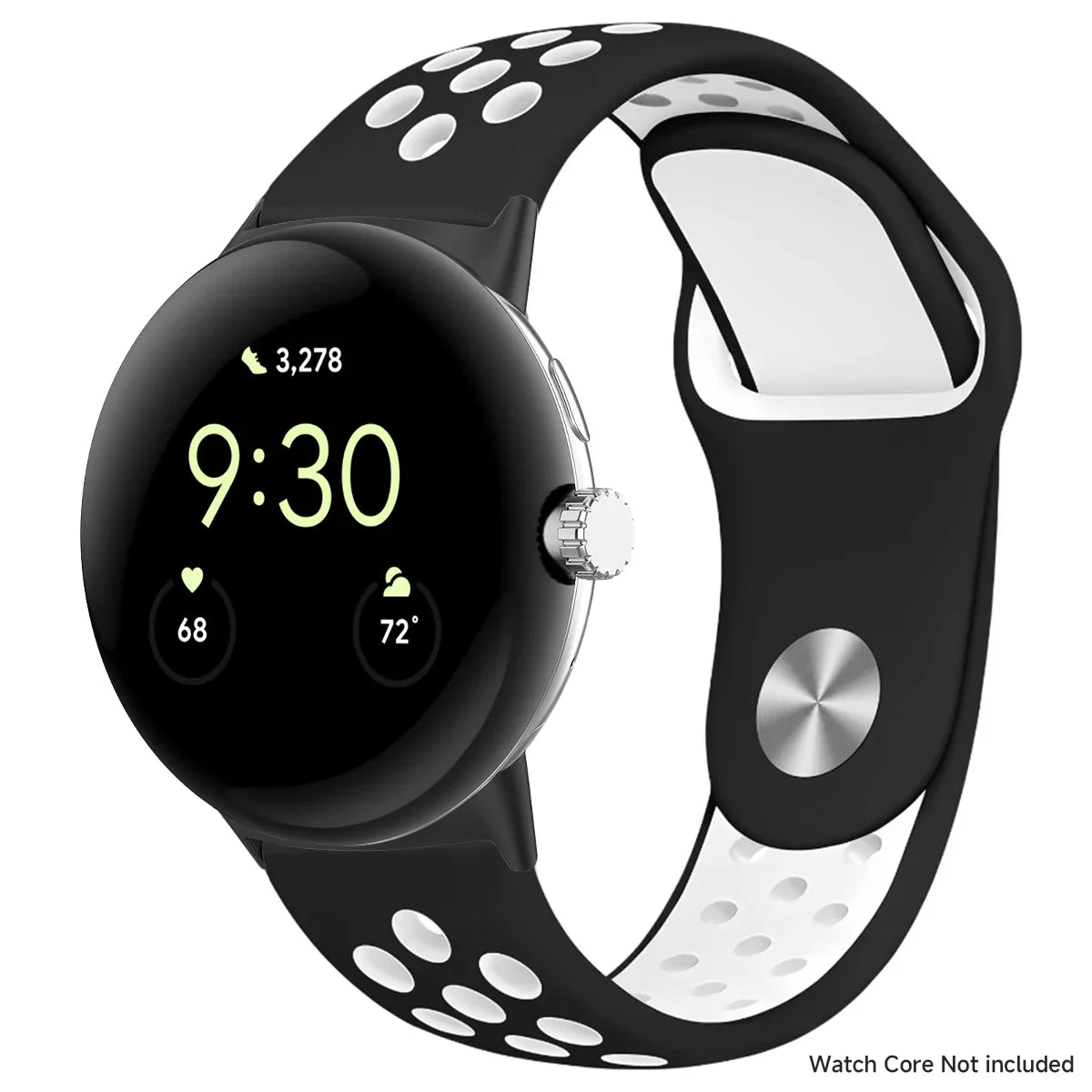 For Google Pixel 1-4 41/45mm Silicone Band - Breathable BandsCo Straps