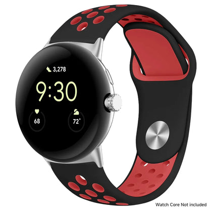 For Google Pixel 1-4 41/45mm Silicone Band - Breathable BandsCo Straps
