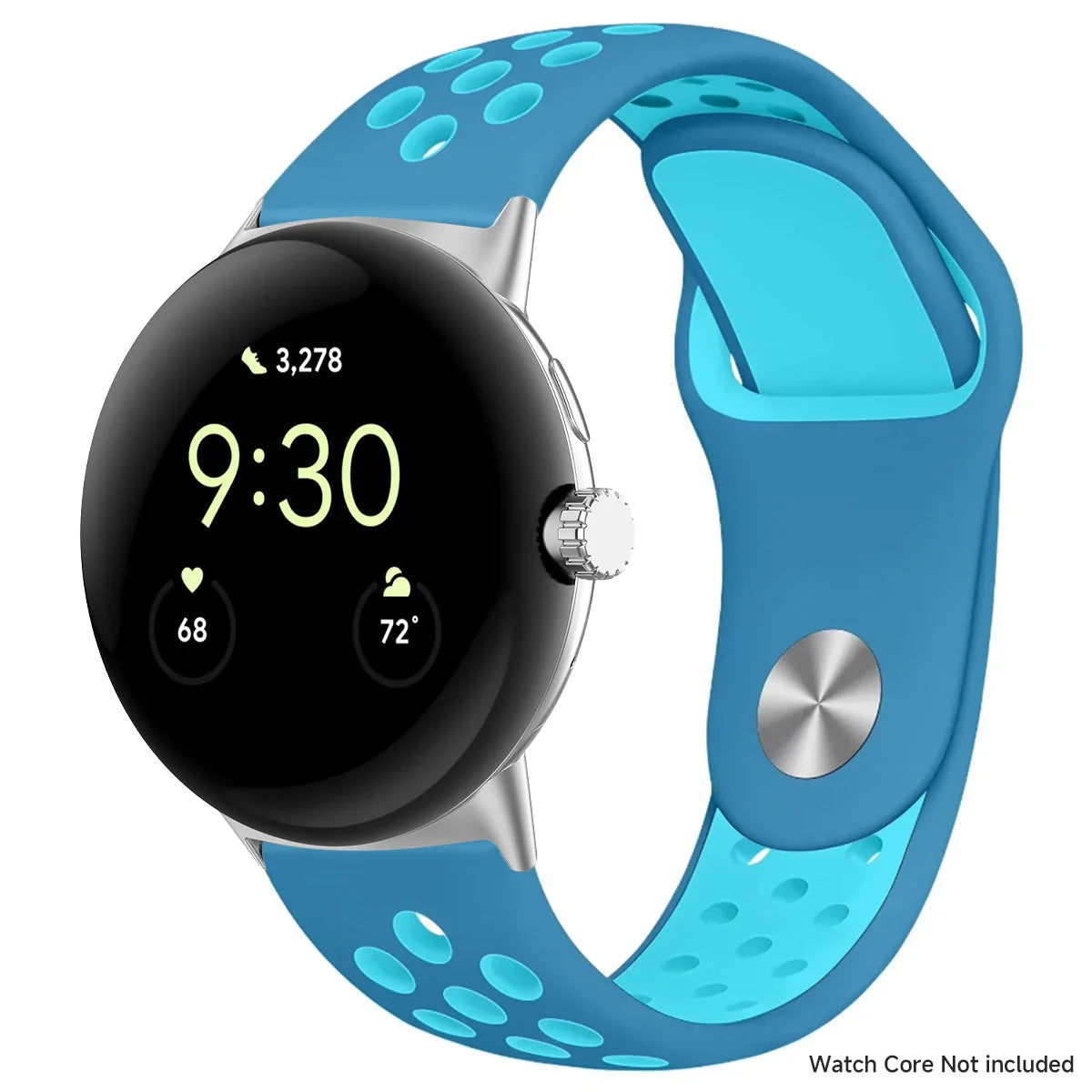 For Google Pixel 1-4 41/45mm Silicone Band - Breathable BandsCo Straps