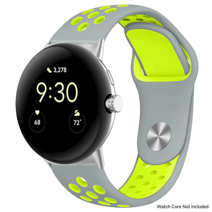 For Google Pixel 1-4 41/45mm Silicone Band - Breathable BandsCo Straps
