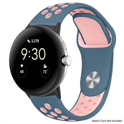 For Google Pixel 1-4 41/45mm Silicone Band - Breathable BandsCo Straps