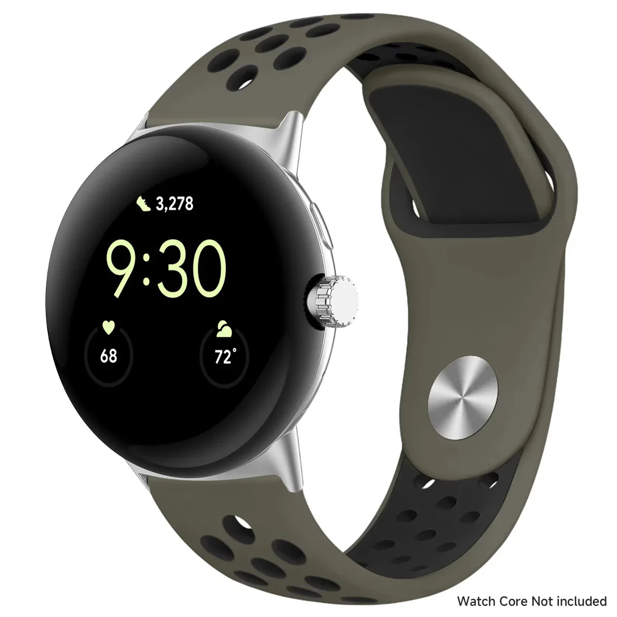 For Google Pixel 1-4 41/45mm Silicone Band - Breathable BandsCo Straps