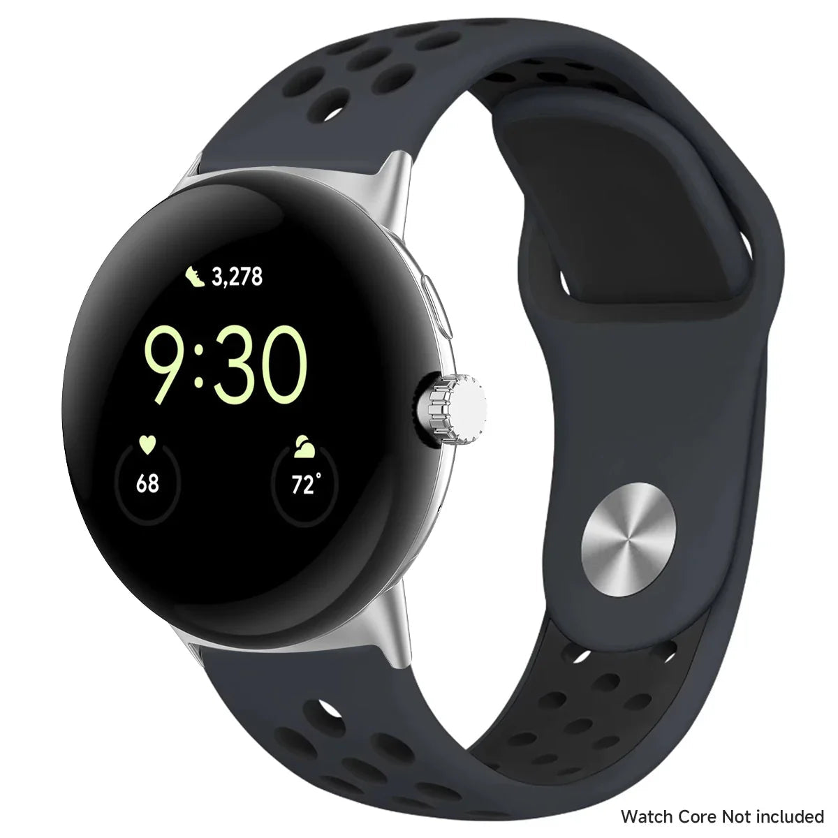 For Google Pixel 1-4 41/45mm Silicone Band - Breathable BandsCo Straps