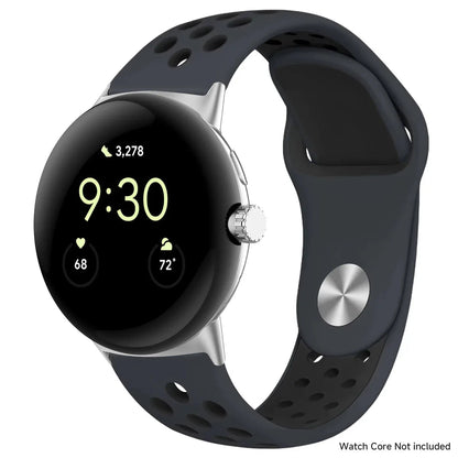 For Google Pixel 1-4 41/45mm Silicone Band - Breathable BandsCo Straps