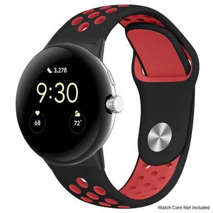 For Google Pixel 1-4 41/45mm Silicone Band - Breathable BandsCo Straps