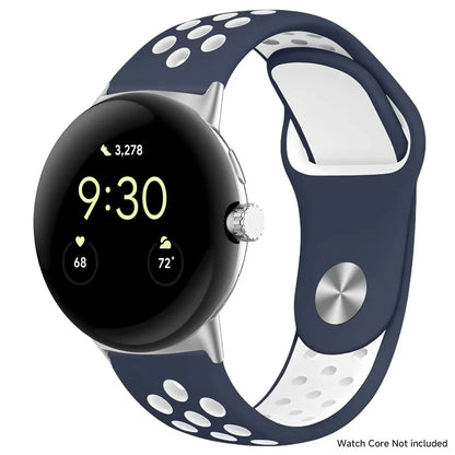 For Google Pixel 1-4 41/45mm Silicone Band - Breathable BandsCo Straps