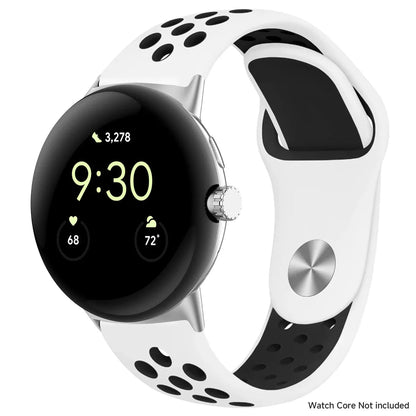 For Google Pixel 1-4 41/45mm Silicone Band - Breathable BandsCo Straps
