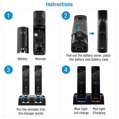 For Wii Remote Controller Charger DailySale