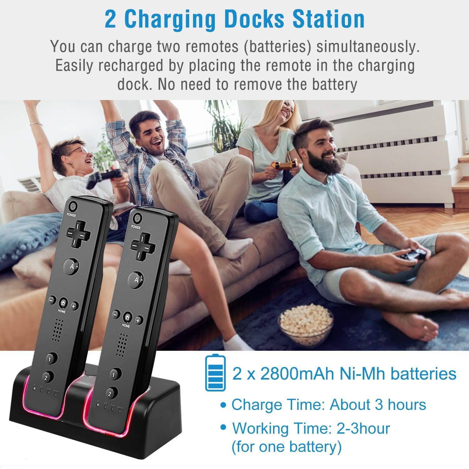 For Wii Remote Controller Charger DailySale