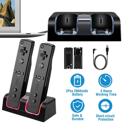 For Wii Remote Controller Charger DailySale