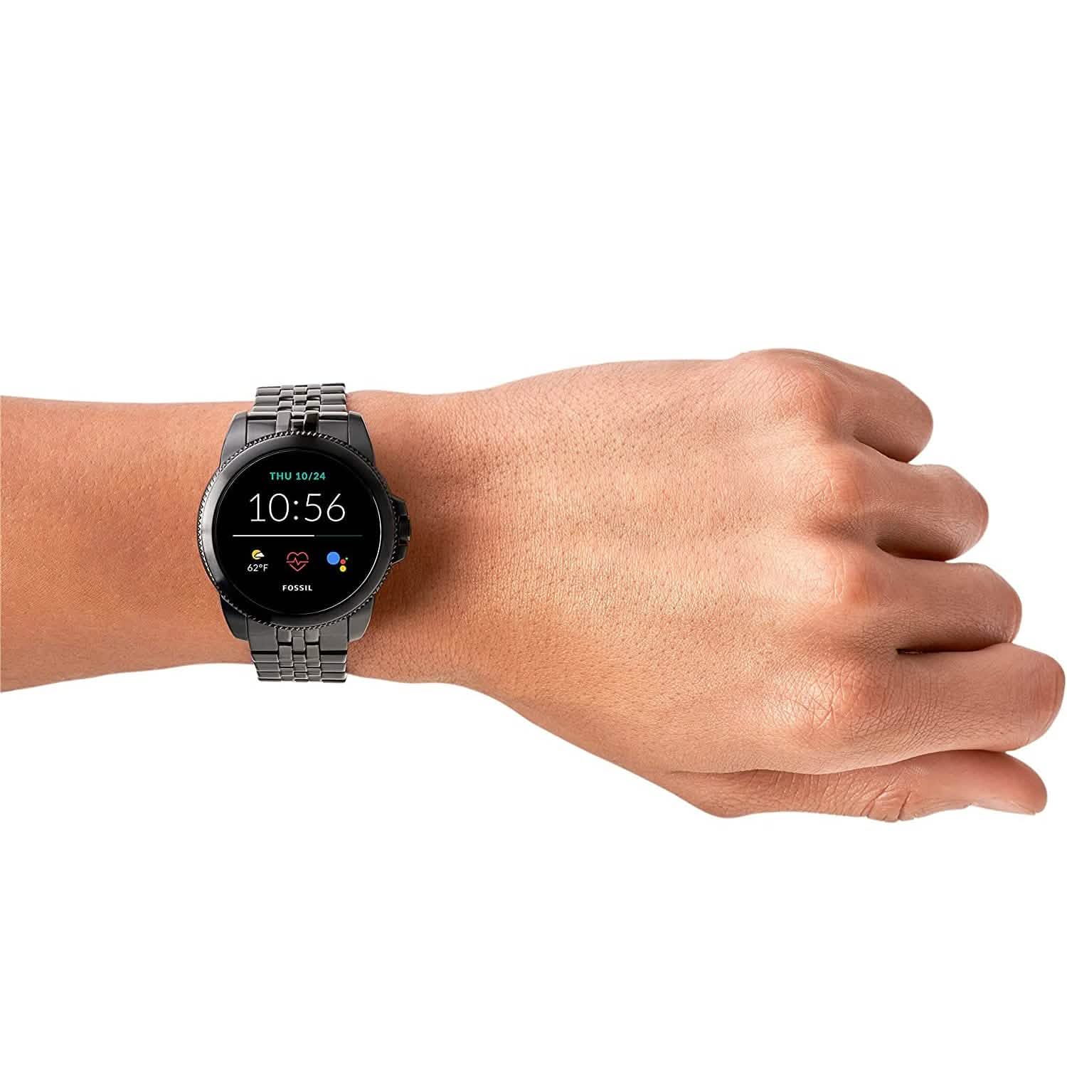 Fossil Men's Gen 5E 44mm Stainless Steel Touchscreen Smartwatch with Alexa DailySale