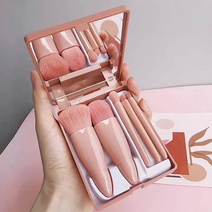Foundation Brushes with Mirror Multi-purpose Foundation Powder Lip Eye Shadow Brushes Kit DailySale