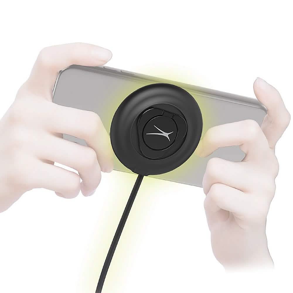 Free Play Qi Suction Grip Charging Pad with Ring Stand DailySale