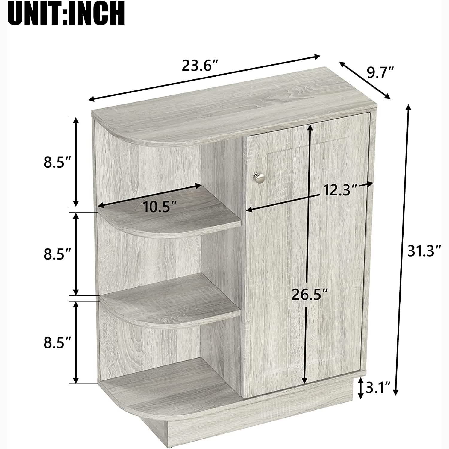 Freestanding Cabinet Bathroom Storage DailySale