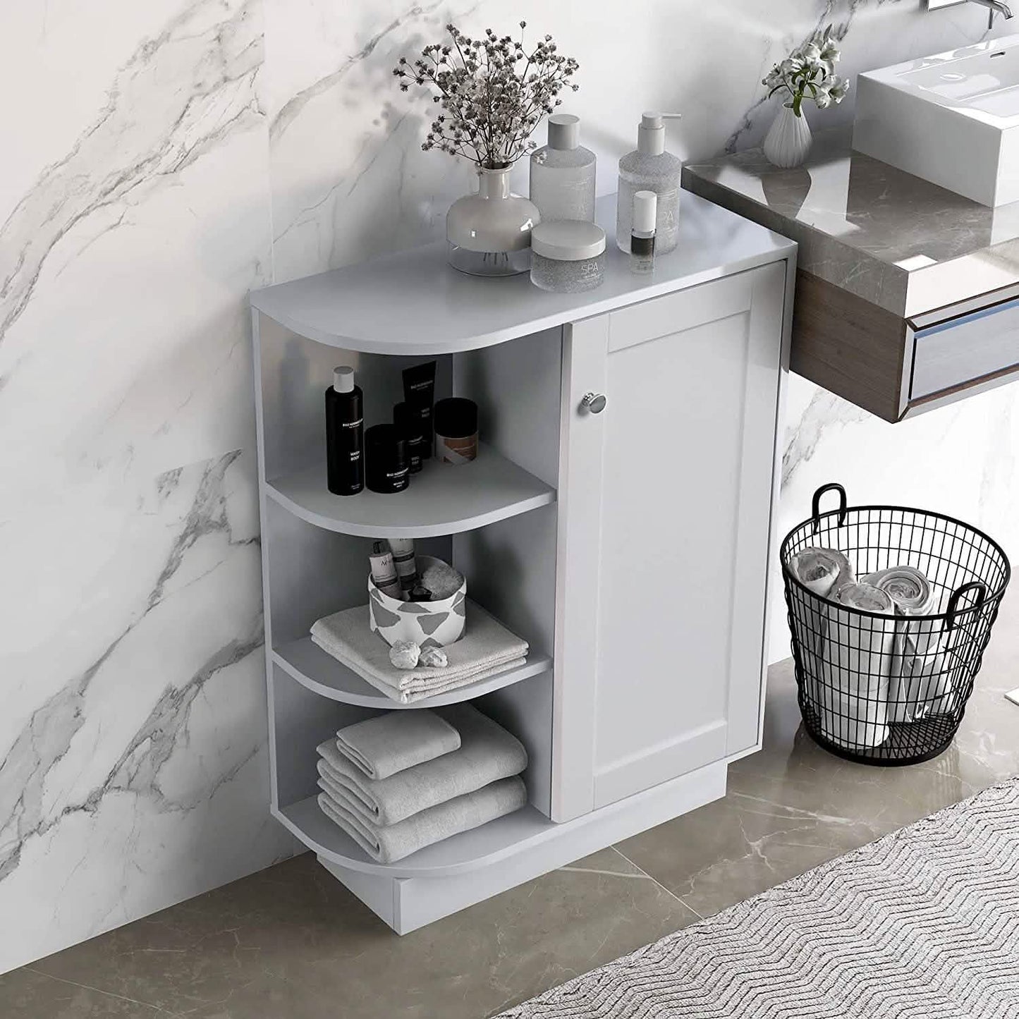 Freestanding Cabinet Bathroom Storage DailySale