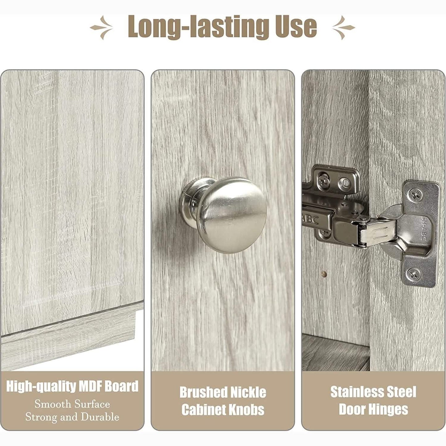 Freestanding Cabinet Bathroom Storage DailySale