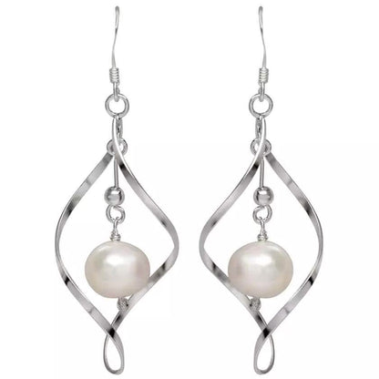 Freshwater Pearl Dangle Earrings in Sterling Silver DailySale