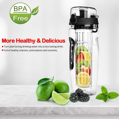Fruit Infuser Water Bottle 32OZ Juice Shaker DailySale