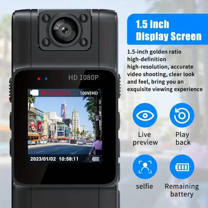 Full 1080P Police Body Camera With Clip DailySale