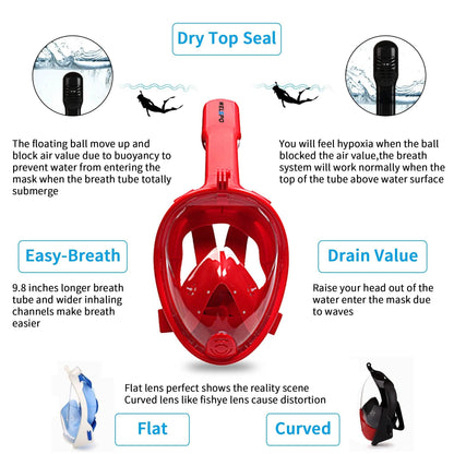 Full Face Mask Swimming Underwater Diving Snorkel Scuba DailySale