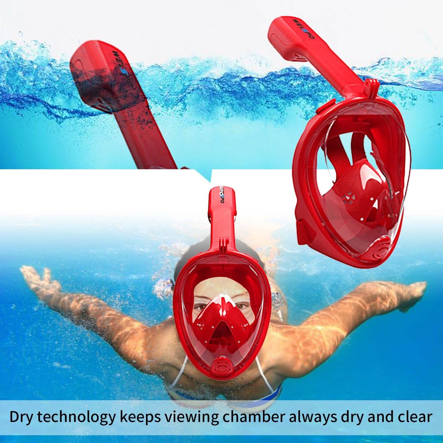 Full Face Mask Swimming Underwater Diving Snorkel Scuba DailySale