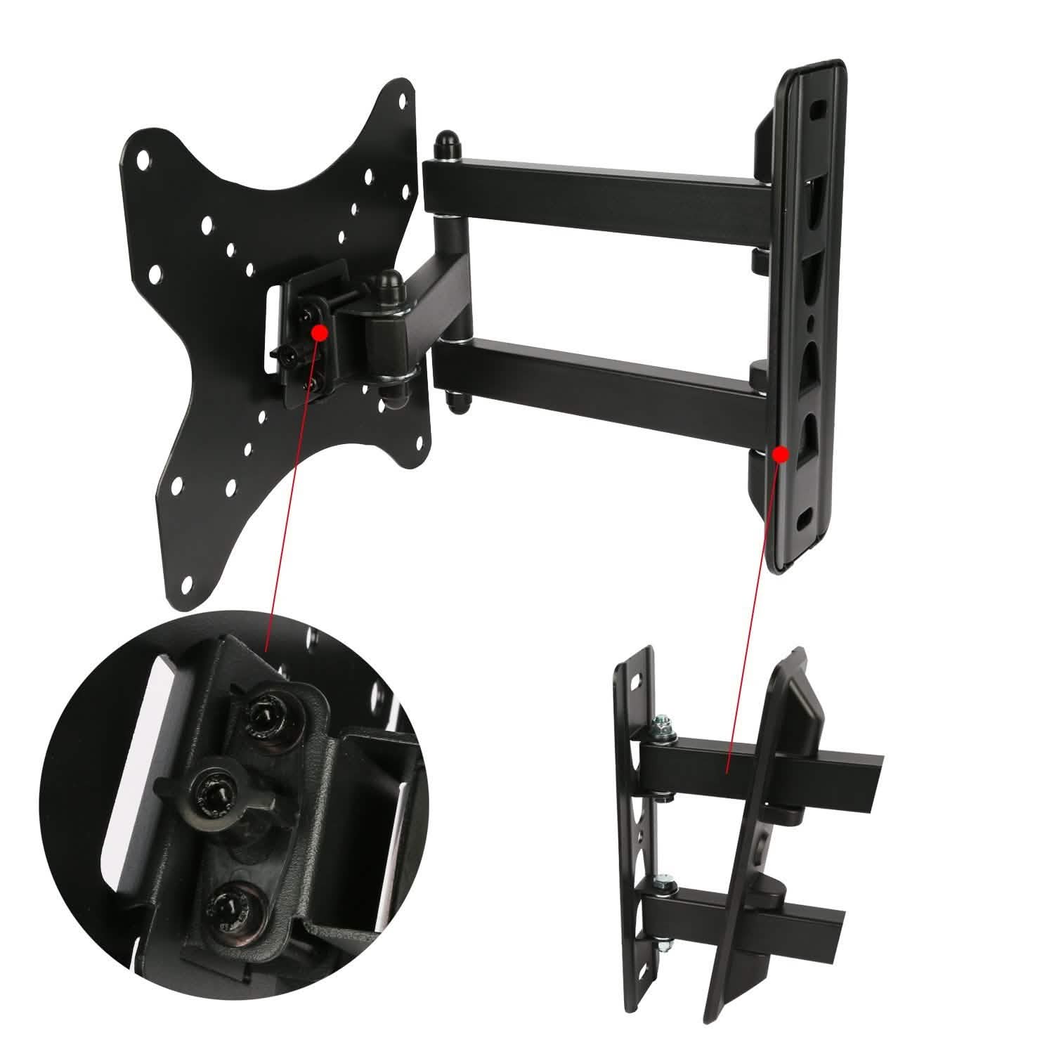 Full-Motion Articulating Wall Mount for 23"-55" TVs DailySale