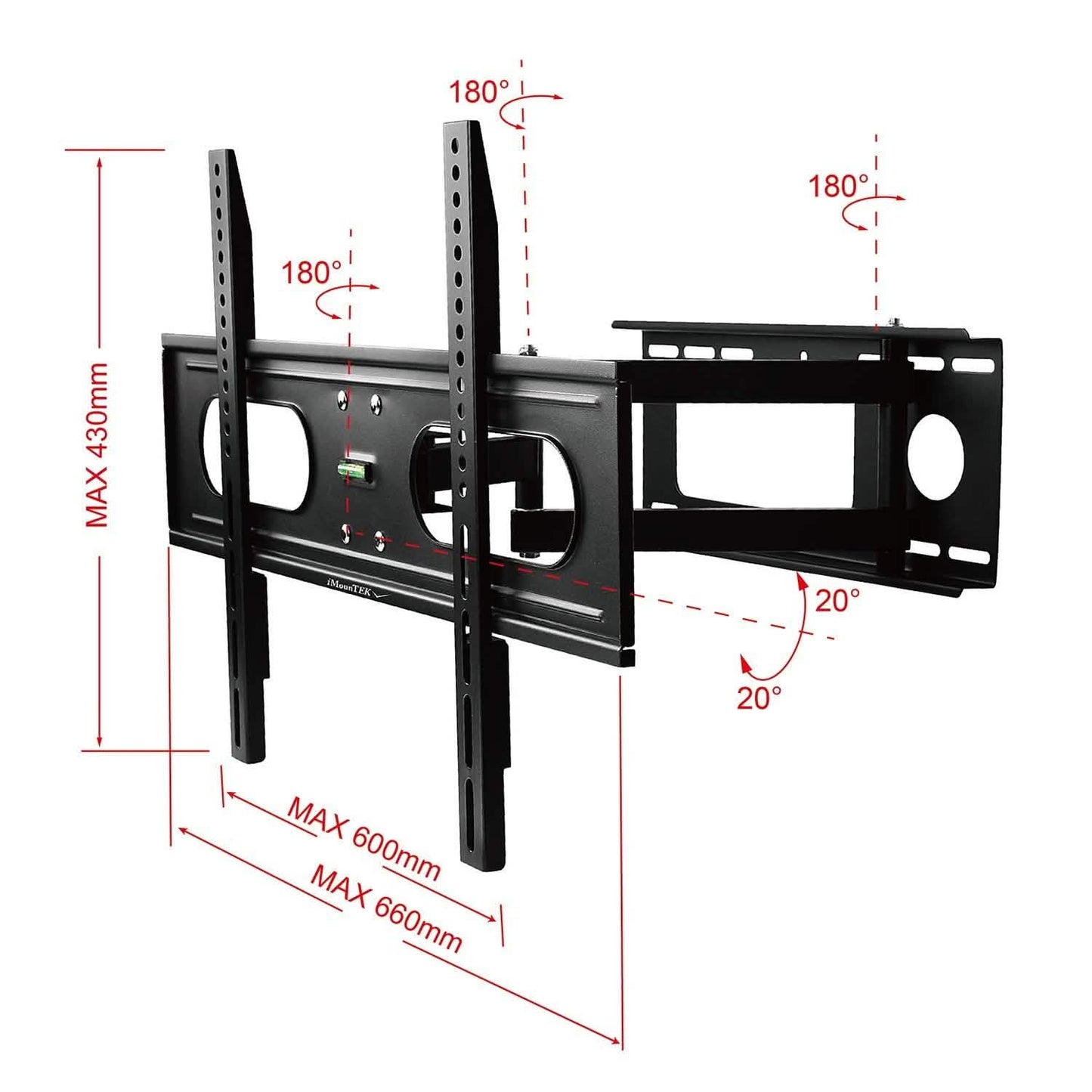 Full Motion Articulating Wall Mount for 37"-70" TV's DailySale
