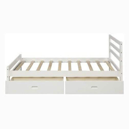 Full Platform Bed Frame with Two Storage Drawers DailySale