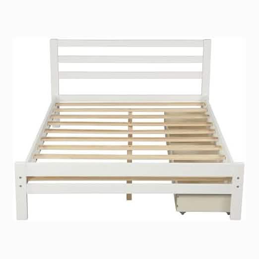 Full Platform Bed Frame with Two Storage Drawers DailySale